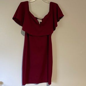 Off shoulder body con dress